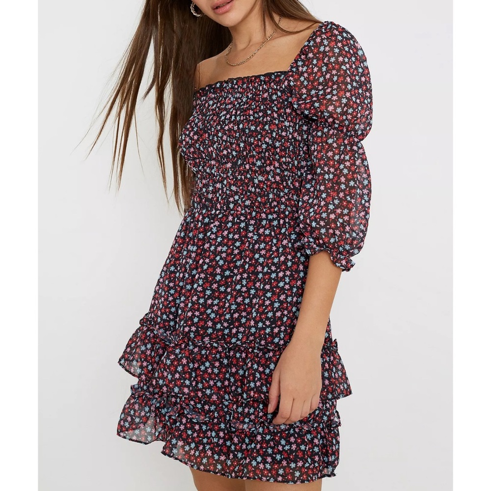 The East Order Saskia Floral Mini Dress
